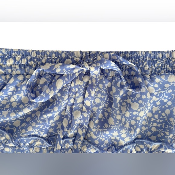 Sienna Sky Light Blue Floral Mini Skirt - Picture 2 of 4